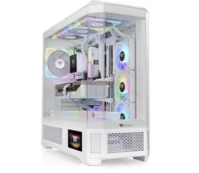 Thermaltake View 600 TG bílá / E-ATX / 2x USB-A 3.0 / 1x USB-C / bez zdroje / průhledná bočnice 