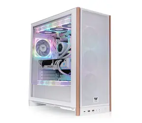 Thermaltake S370 WS bílá / ATX / 2x USB-A 3.2 / 2x USB-C / 3x 120mm / Bez zdroje / průhledná bočnice