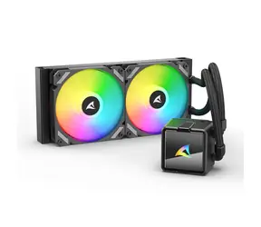 Sharkoon S50 ARGB černá / 2x 120mm / 34.3 dB @ 2000 RPM / 83.44 CFM / AMD + Intel