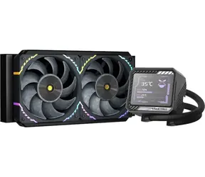 Valkyrie VK-AIOV240B černá / AIO vodní chladič CPU / 2x 120 mm / 29.5dB / AMD + Intel 