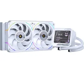 Valkyrie VK-AIOV240W bílá / AIO vodní chladič CPU / 2x 120 mm / 29.5dB / AMD + Intel 