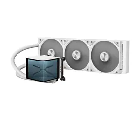 TRYX PANORAMA 360 bílá / AIO vodní chladič CPU / 3x 120 mm / 28.87dB / AMD + Intel 