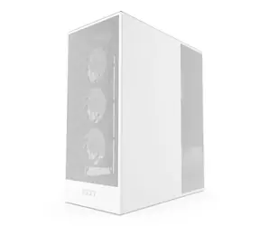 NZXT H7 Flow RGB bílá / E-ATX / 2x USB-A 3.2 / 1x USB-C 3.2 / 3x 120mm RGB / bez zdroje / průhledná bočnice