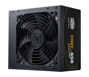 Cooler Master MWE Bronze 650 V3 230V (ATX 3.1) černá / ATX / 650W / aktivní PFC / 120mm / 80 PLUS Bronze / nemodulární 