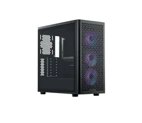 Cooler Master Elite 502 černá / E-ATX / 1x USB-A 3.2 / 1x USB-C 3.2 / 3x 120mm RGB / bez zdroje / průhledná bočnice