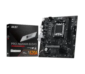MSI Pro A620AM-B / A620 / AM5 / 2x DDR5 / PCIEx16 / 2.5GLAN / mATX