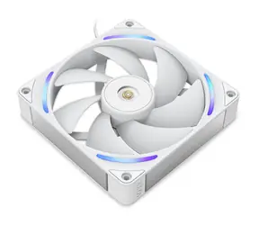 NZXT F140X bílá / 140mm / Fluid Dynamic Bearing / 41 dB @ 2400 RPM / 81 CFM / 4-pin PWM + 4-pin RGB