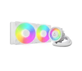 ARCTIC Liquid Freezer III Pro 280 A-RGB bílá / 2x 140 mm / Fluid Dynamic Bearing / 800 - 2800 RPM / Intel + AMD