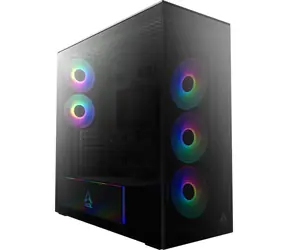 ARCTIC Xtender Premium černá / PC skříň / Bez zdroje / tvrzené sklo