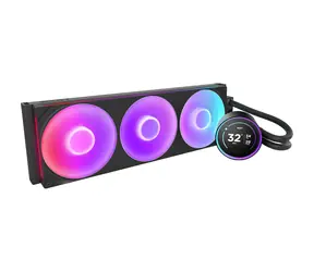 NZXT Kraken Elite 420 RGB černá / 3x 140mm / Fluid Dynamic Bearing / 34.5 dB @ 2000 RPM / 98.61 CFM / AMD + Intel