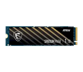 MSI SPATIUM M450 1 TB / M.2 2280 / PCIe Gen4 / 3D TLC / R: 3600MBps / W: 3000MBps / MTBF: 1.5mh 