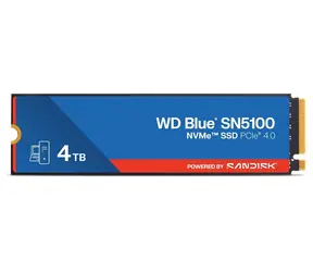 WD Blue SN5100 4TB / M.2 SSD 2280 NVMe / PCIe 4 x4 / čtení:6900MBs / zápis:6700MBs / 5y