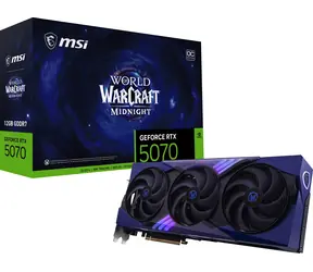 MSI GeForce RTX 5070 12G World of Warcraft Midnight Void Edition OC / 12GB GDDR7 / PCI-E / 3x DP + 1x HDMI