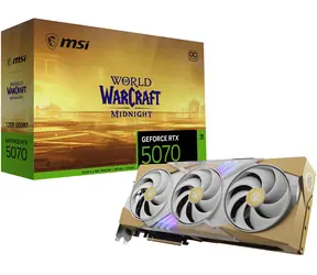 MSI GeForce RTX 5070 12G World of Warcraft Midnight Light Edition OC / 12GB GDDR7 / PCI-E / 3x DP + 1x HDMI
