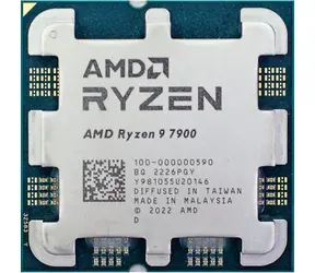 AMD Ryzen 9 7900 @ 3.7GHz - TRAY / Turbo 5.4GHz / 12C24T / L3 64MB / AM5 / Zen 4 / 65W