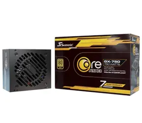 Seasonic Core GX-750-V2 ATX 3.1 černá / 750W / 80+ Gold / modulární / 120 mm ventilátor