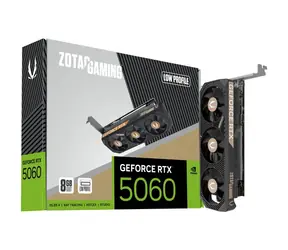 ZOTAC GAMING GeForce RTX 5060 Low Profile 8GB / 2280-2497GHz / 8192 MB GDDR7 / 128bit / 1x HDMI + 2x DP / 550W (8)