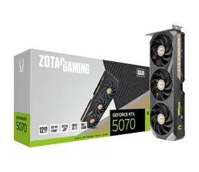 ZOTAC GAMING GeForce RTX 5070 Solid 12GB / 2325 - 2512Mhz / 12288 MB GDDR7 / 192bit / 1x HDMI + 3x DP / 650W (16)