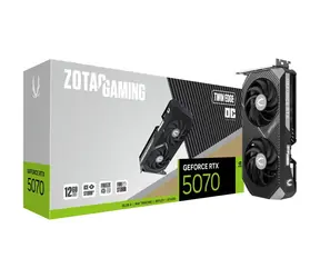 ZOTAC GAMING GeForce RTX 5070 Twin Edge OC 12GB / 2325 - 2542Mhz / 12288 MB GDDR7 / 192bit / 1x HDMI + 3x DP / 650W (16)