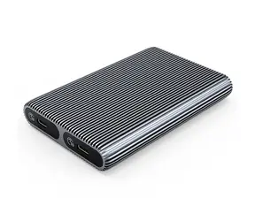 Orico AM2C3-2N Duální externí box pro M.2 NVMe SSD šedá / 10 GB/s / 2x USB-C / kabel USB-C/USB-A - USB-C 0.3m