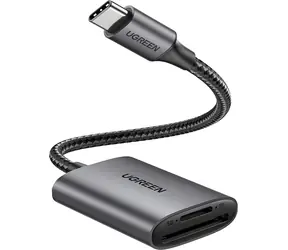 Rozbaleno - Ugreen Čtečka paměťových karet USB-C šedá / Čtečka paměťových karet / SD / microSD / USB 3.2 Gen 1 / rozbaleno