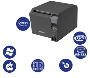 EPSON TM-T70II / Pokladní / Termo / RS-232 / USB / šedá
