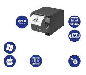 EPSON TM-T70II / Pokladní / Termo / RS-232 / USB / černá