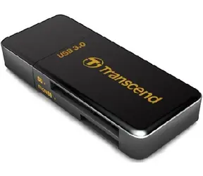 Transcend TS-RDF5K / USB 3.0 / SD, SDHC (UHS-I), SDXC (UHS-I), microSDHC (UHS-I), microSDXC (UHS-I) / černá