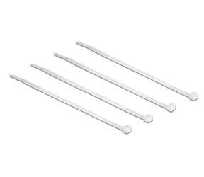 DeLock Stahovací pásky transparentní D 200 x Š 3,6 mm 100 ks