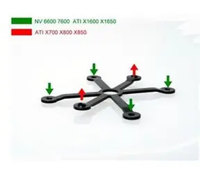 THERMALRIGHT HR-03 Kit / 6-ti děrový adaptér pro namontování vícerotypů VGA k chladiči 