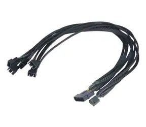 AKASA FLEXA FP5 / kabel pro synchronizaci 5 ventilátorů s MB / 5 x 4pin PWM / 45cm