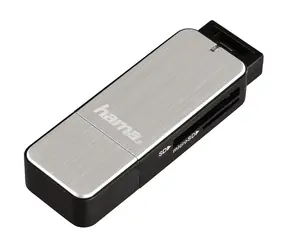 Hama čtečka karet USB 3.0 SD & microSD stříbrná