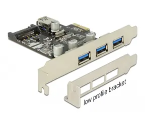 Delock PCI Express Karta 3 x externí + 1 x interní USB 3.0 Typ-A (F)