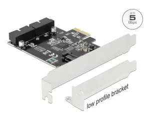 Delock Karta PCI Express - 2 x interní pinové konektory / USB 3.0
