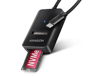 AXAGON ADM2-CM USB-C 10Gbps - M.2 NVMe & SATA SSD adaptér, kabel USB-C 10cm