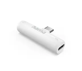 Hama audio adaptér USB-C na jack 3,5 mm / aktivní / USB-C napájení