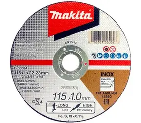 Makita E-03034 Řezný kotouč na nerez 115x1.0x22.23mm