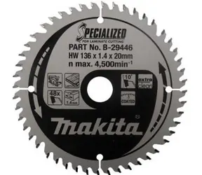 Makita B-29452 SPECIALIZED / kotouč pilový lamino / 165x1.5x20mm / 52 zubů