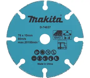 Makita D-74837 / kotouč řezný univerzál / 76x1.7x10mm / pro DMC300