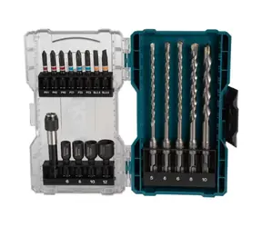 Makita E-07026 / Sada bitů a vrtáků SDS plus / 18-dílná