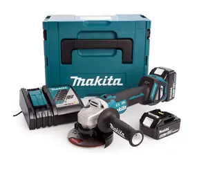 Makita DGA513RT3J / Aku úhlová bruska / Li-ion / 18V / 125mm / 8500ot-min / 3x 5.0Ah