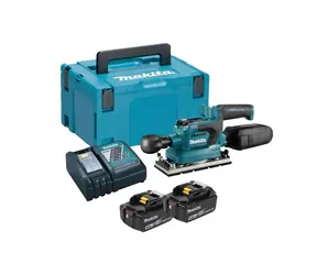 Makita DBO380RTJ / Aku vibrační bruska / 93x185mm / Li-ion / 18V / 2x5Ah
