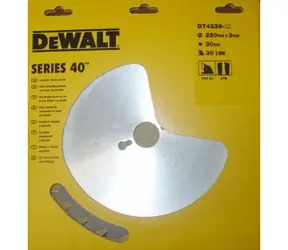 DeWalt DT4226 / Pilový kotouč pro pily / Průměr 250x30 mm / Šířka řezu 2.0 mm / Počet zubů 30
