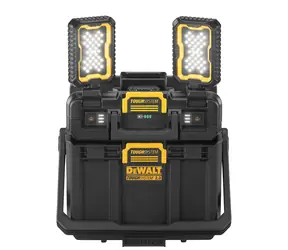 DeWalt DWST08061-1 / Aku nastavitelné pracovní světlo s úložným prostorem TOUGHSYSTEM 2.0 / 18V & 5V / Bez Aku