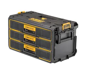 DeWalt DWST08330-1 / ToughSystem 2.0 / Úložný box se 3 šuplíky / Rozměry 550 x 330 x 300 mm 