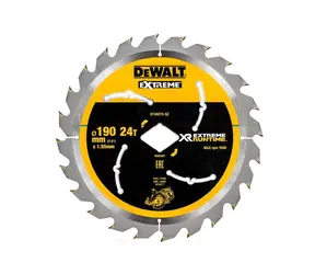 DeWalt DT40270 / Pilový kotouč pro pily / Průměr 190 mm / Šířka řezu 1.55 mm / Počet zubů 24