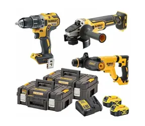 DeWalt DCK327P2T / Aku sada DeWalt DCD791 + DCG405 + DCH263 / 2x Aku 5.0 Ah / 2x Kufr / nabíječka