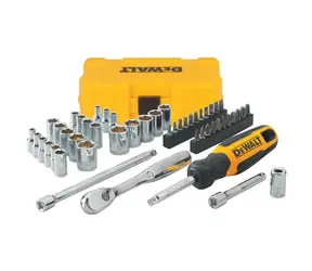 DeWalt DWMT81610-0 / NANO sada hlavic a příslušenství s ráčnou 1/4" / 50 dílů