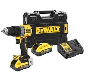 DeWalt DCD805H2T / Aku Bezuhlíková příklepová vrtačka / 18 V Li-Ion / 2x 5.0 Ah
