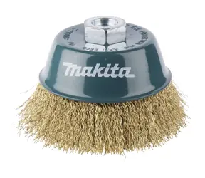 Makita D-39805 Miskovitý ocelový drátěný kartáč 100 mm (Potažený mosazí)